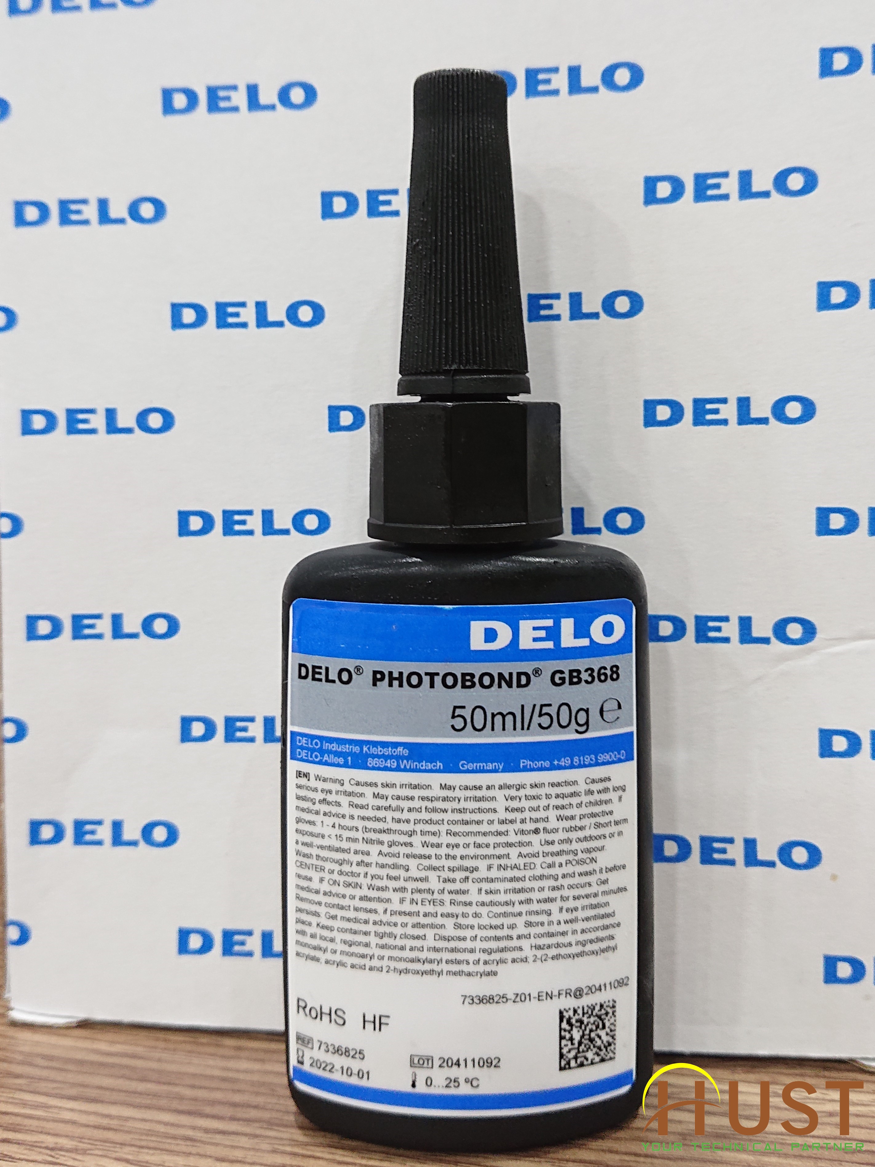 DELO PHOTOBOND GB368 Glass Adhesive UV Acrylat Glue